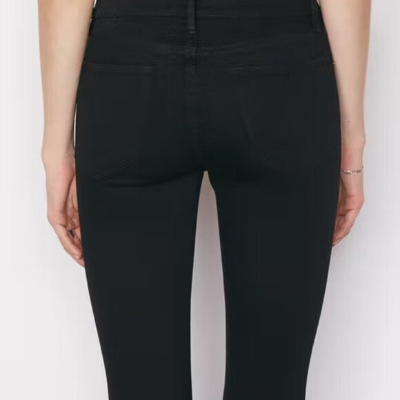 Frame Le High Skinny in Noir Coated Jeans - Picture 8 of 8